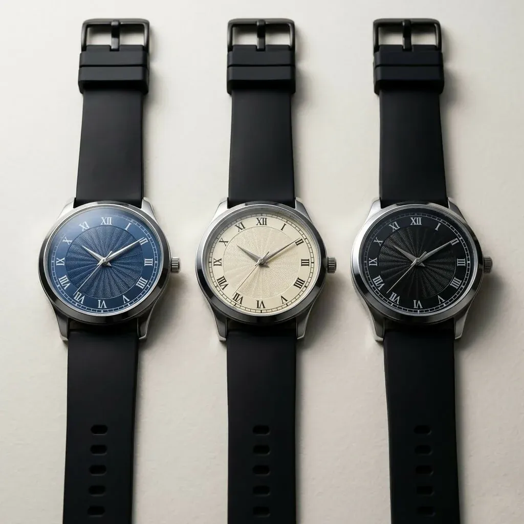 Outdoor Style Analog Wrist Watch – Classic Round Dial Design - Detailed Feature View 3