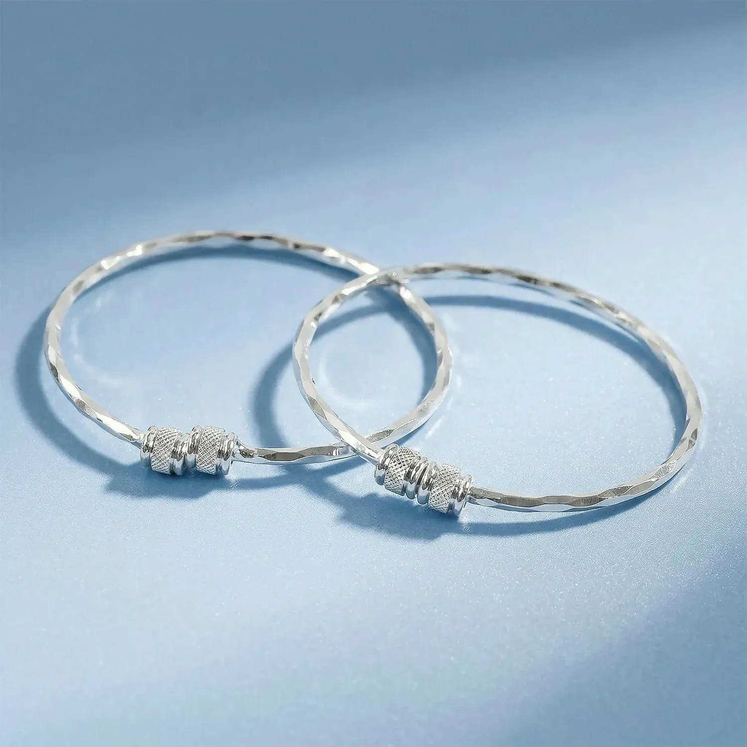 Kada Bracelet for Women – Elegant Rose Gold Finish & Sparkling Stones - Detailed Feature View 3
