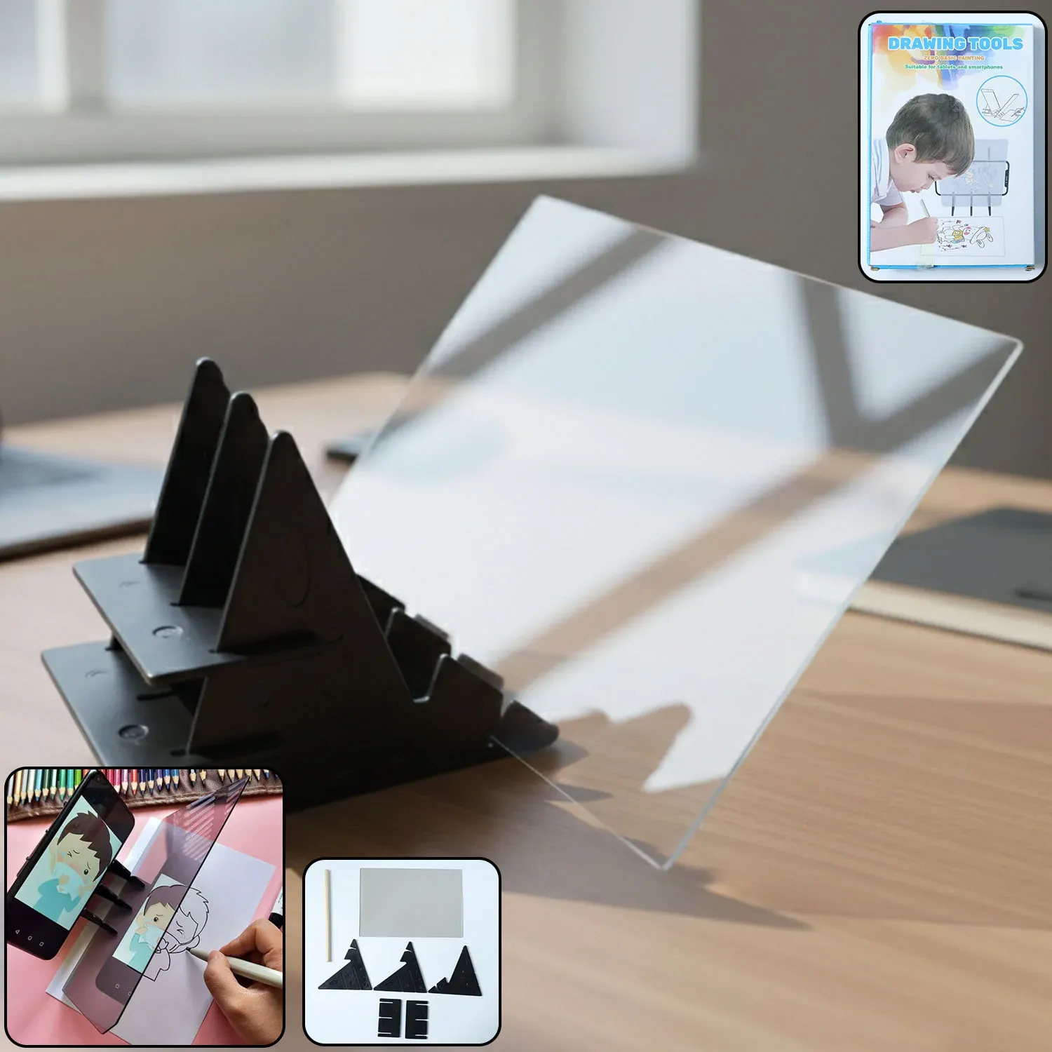 Premium Mobile Phone Drawing Projector Kit – Adjustable Stand for Kids - Buy Online at Alikart