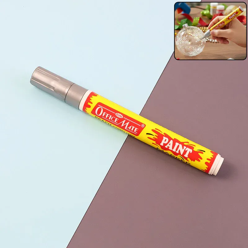 Silver Metallic Paint Marker – Waterproof Quick-Dry Precision Pen - Detailed Feature View 1