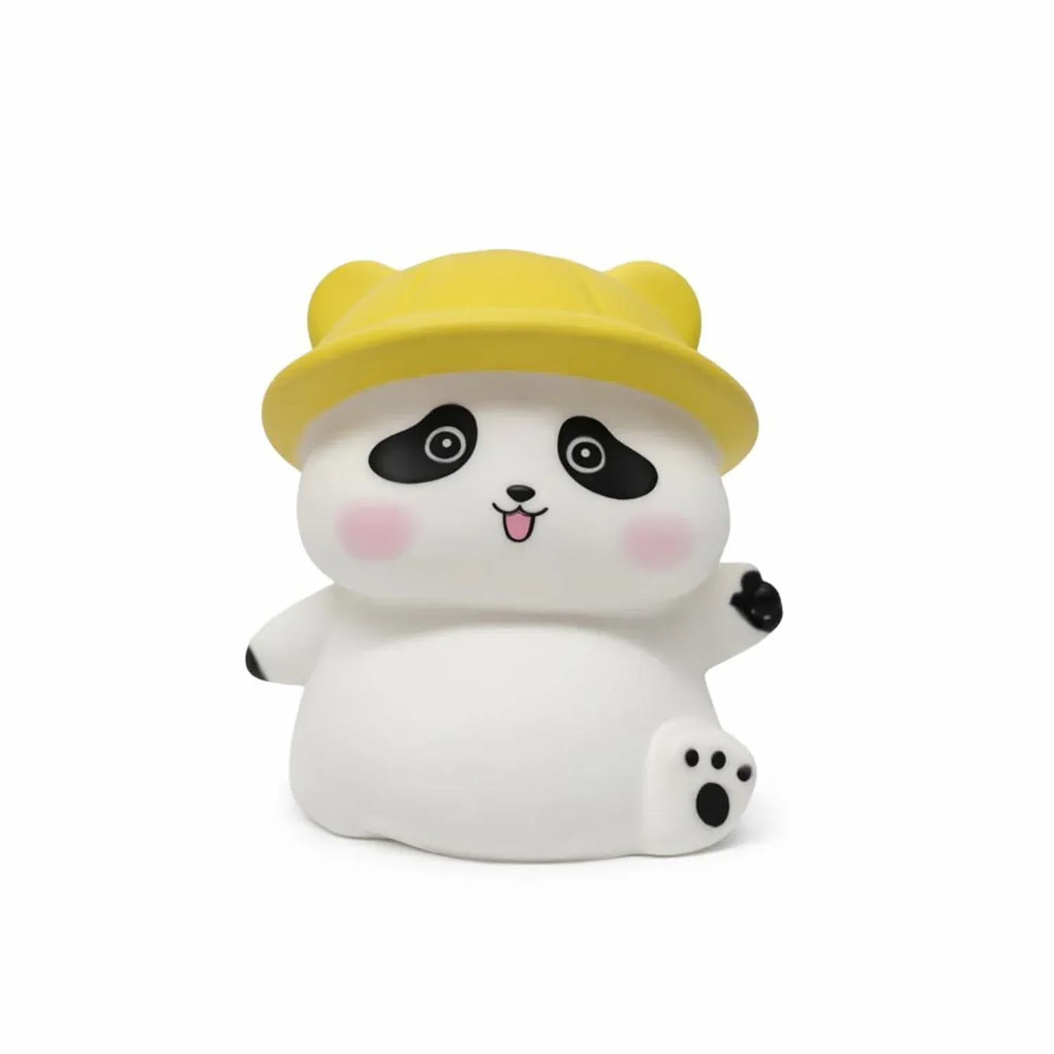 Panda with Hat LED Night Light, Cute Silicone Bedside Lamp for Kids (1 Pc) - Detailed Feature View 4