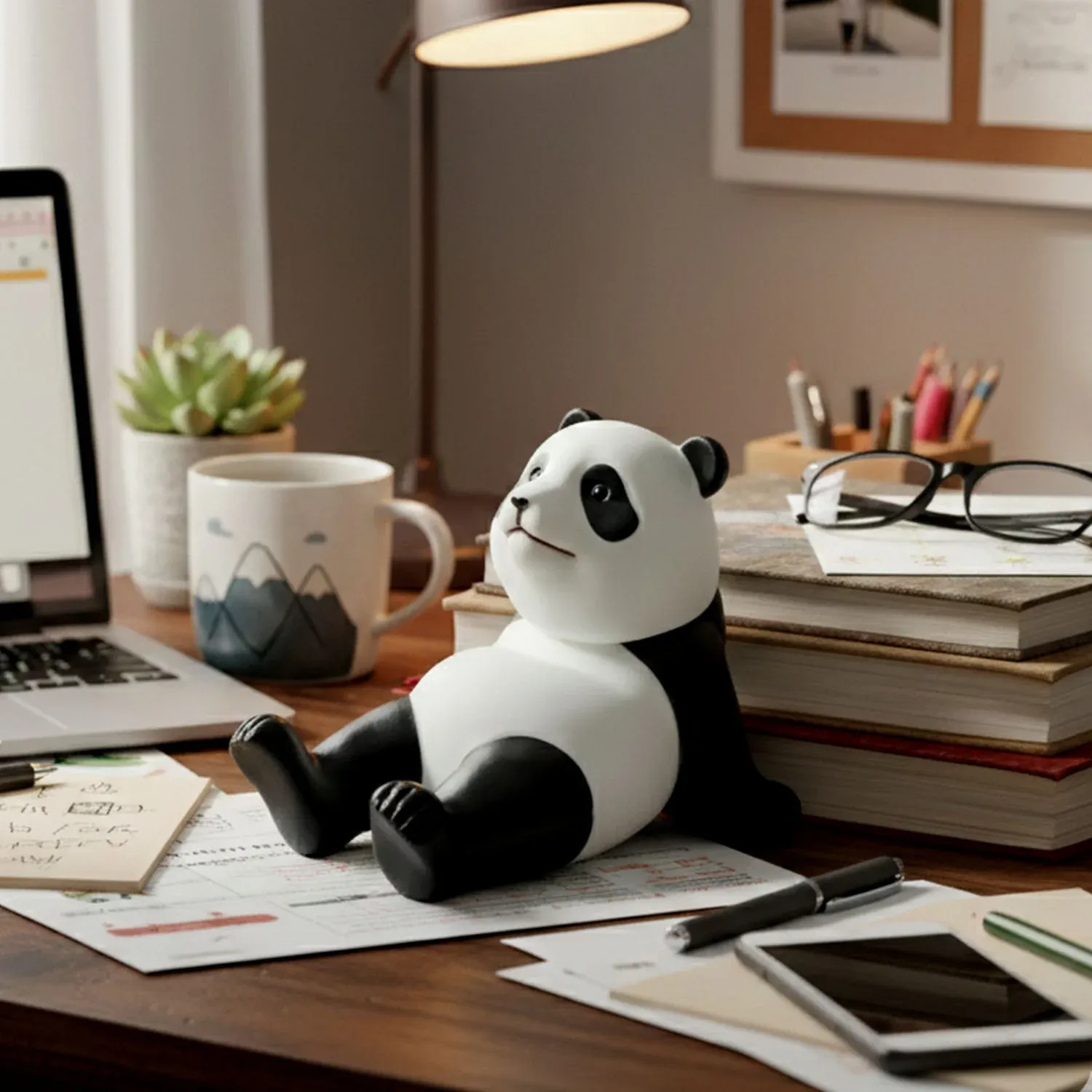 Panda Mobile Phone Stand Holder – Cute & Stable Desk Accessory - Detailed Feature View 6