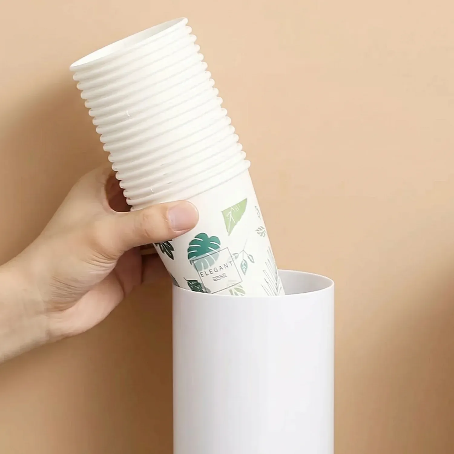 Wall Mounted Paper Cup Holder – Space-Saving Dispenser for Hygiene - Detailed Feature View 4