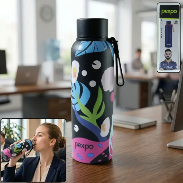Stainless Steel Water Bottle – Leakproof & Portable for Daily Hydration