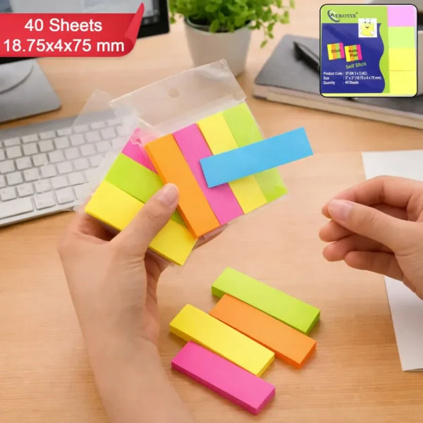 Self Sticky Notes Pad – Strong Adhesive Multicolor 6-Pack