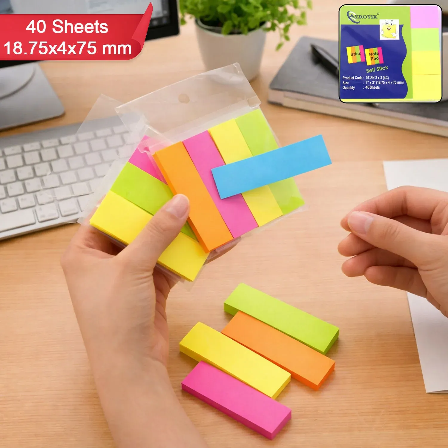 Premium Self Sticky Notes Pad – Strong Adhesive Multicolor 6-Pack - Buy Online at Alikart