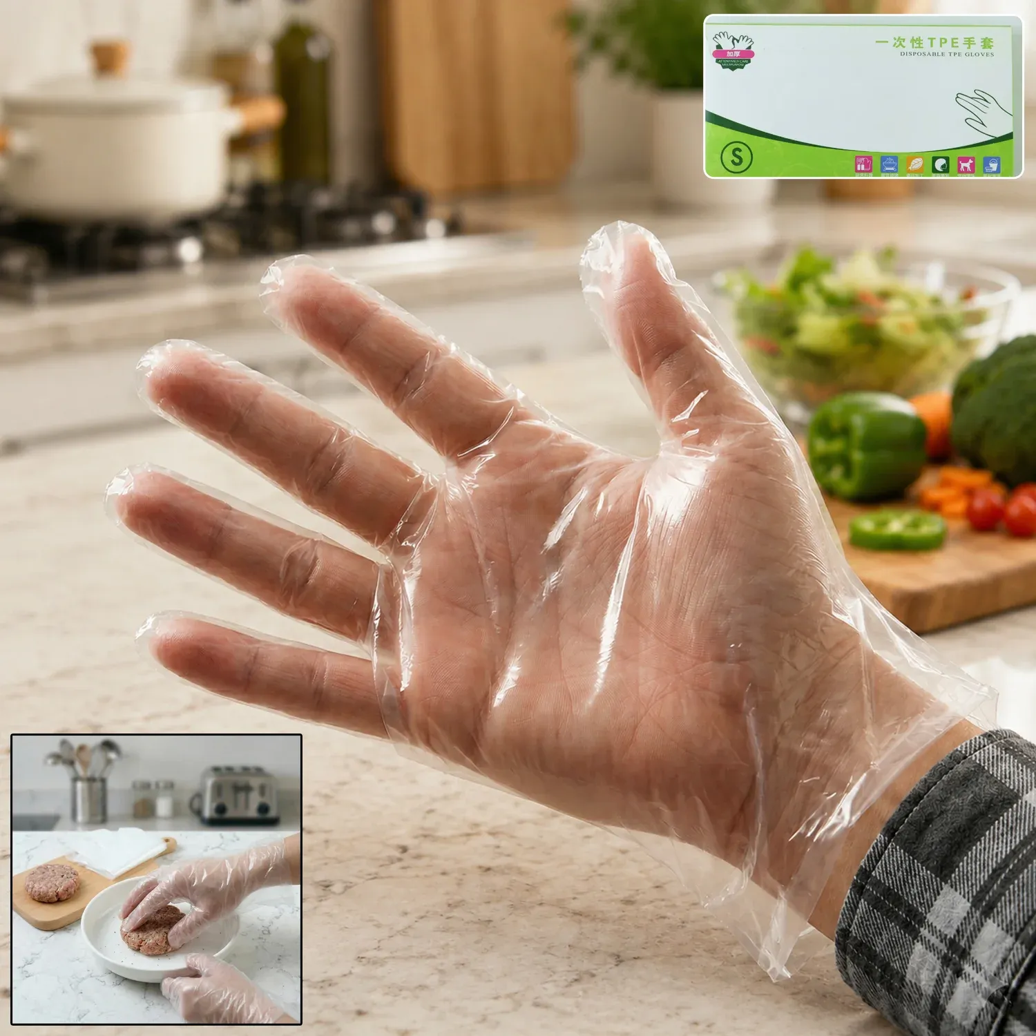 Premium Disposable Plastic Gloves – Hygienic & Practical for Home & Commercial Use - Buy Online at Alikart