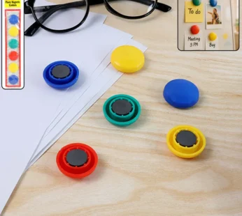 Magnetic Symbols – Set of 6 Vibrant Round Office Magnets