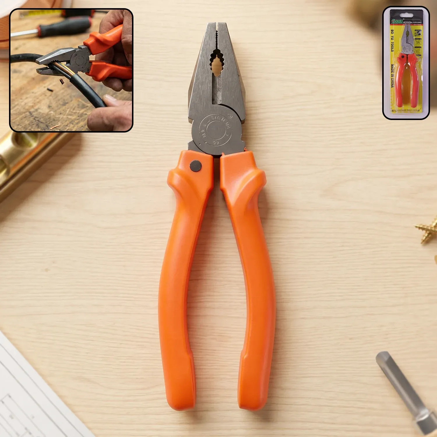 Premium Combination Pliers – Heavy Duty Wire Cutting & Gripping Tool - Buy Online at Alikart