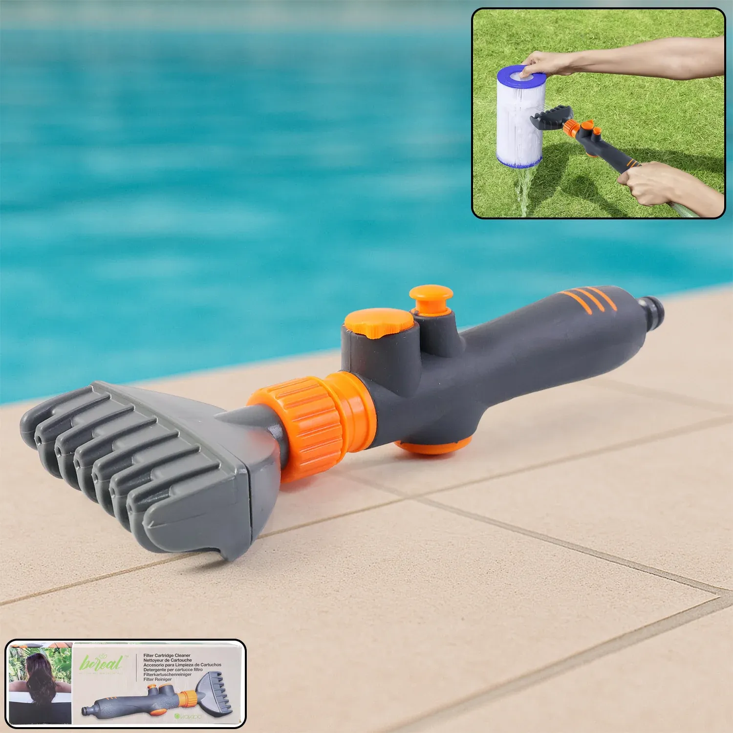 Premium Pool Filter Cartridge Cleaner Nozzle – High-Pressure Multi-Jet Spray - Buy Online at Alikart