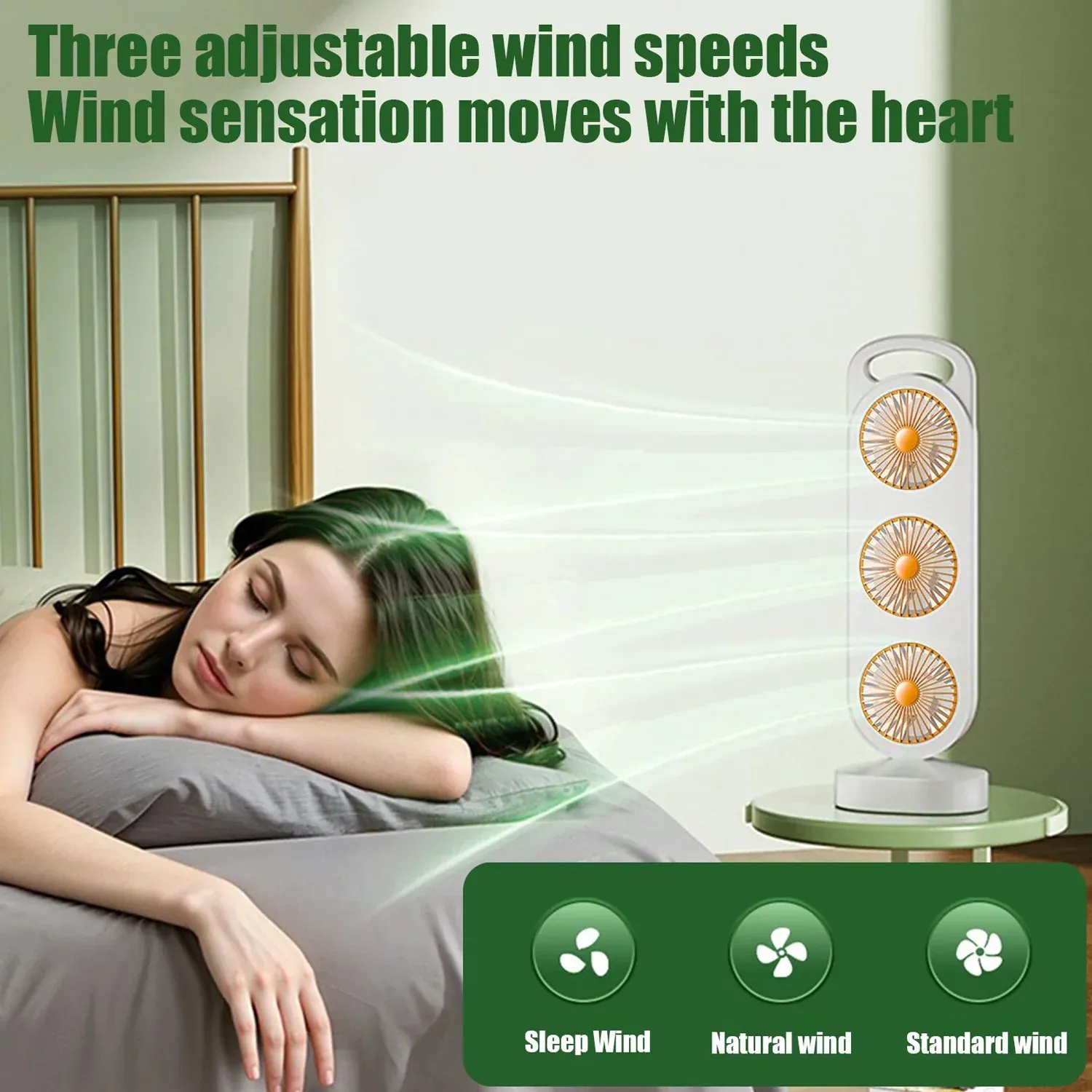 Portable 3 in 1 Table Fan – Compact Personal Cooling Solution - Detailed Feature View 6