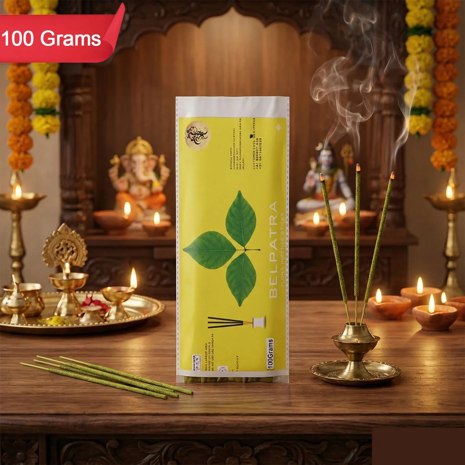 Incense Sticks – Refreshing Green Leaf Aroma for Home Rituals - Detailed Feature View 2