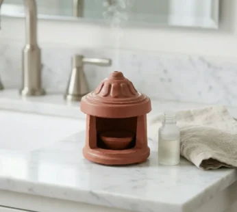 Terracotta Clay Diya Lamp – Traditional Indoor Decor & Puja Light
