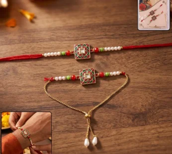 Rakhi – Traditional Pearl Beads Design for Raksha Bandhan