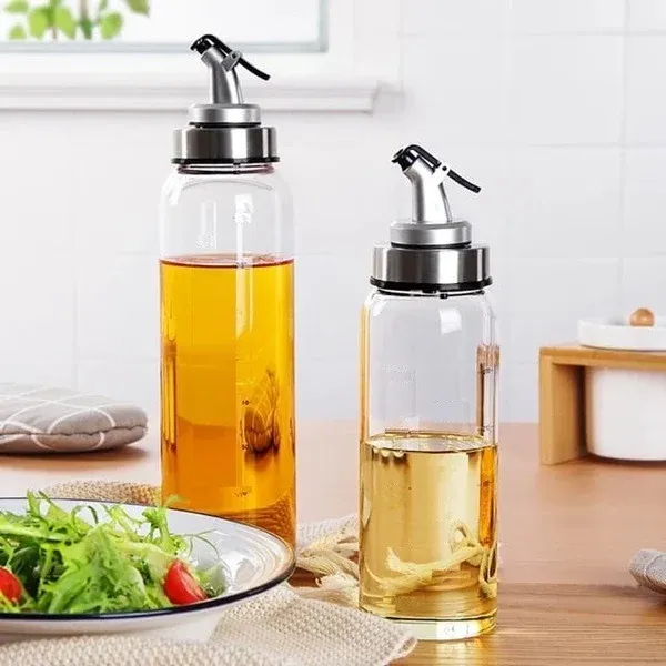 Premium 500ml Plastic Oil Dispenser Bottle with Leakproof Cork – Oil, Vinegar & Sauce Pourer for Kitchen Use(Pack of 1) - Buy Online at Alikart
