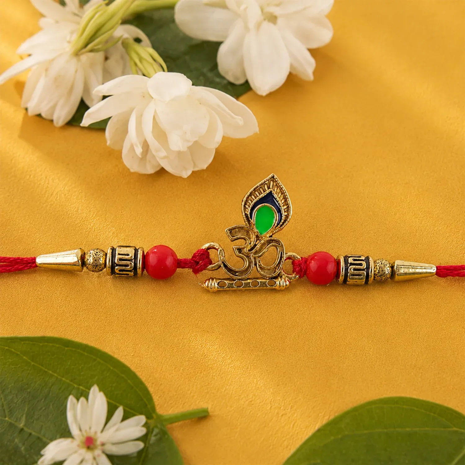 Premium Shop Beadwork Rakhi for Brothers Traditional Design - Buy Online at Alikart