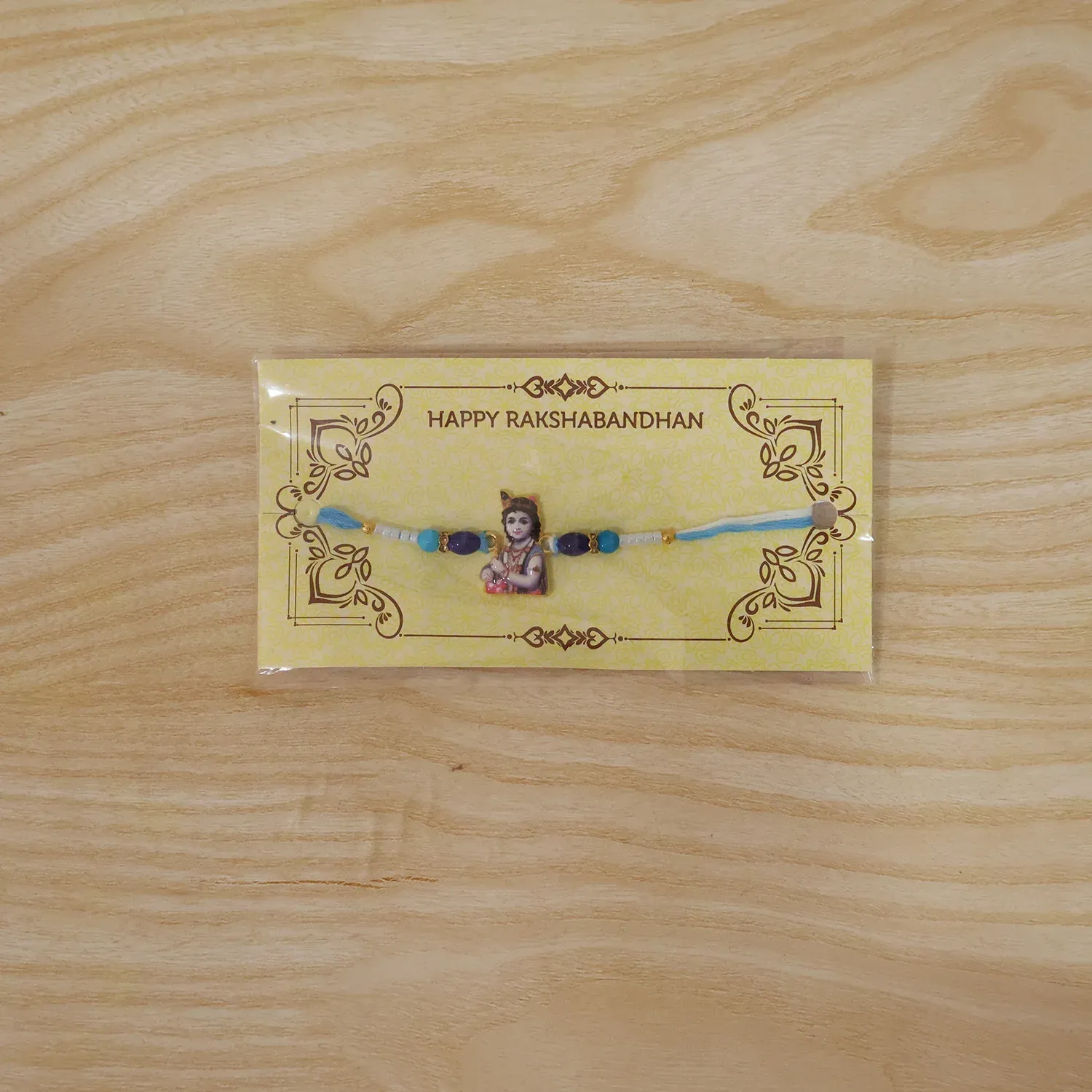 Spiritual Lord Krishna Rakhi – Beautiful & Durable Design for Raksha Bandhan - Detailed Feature View 8