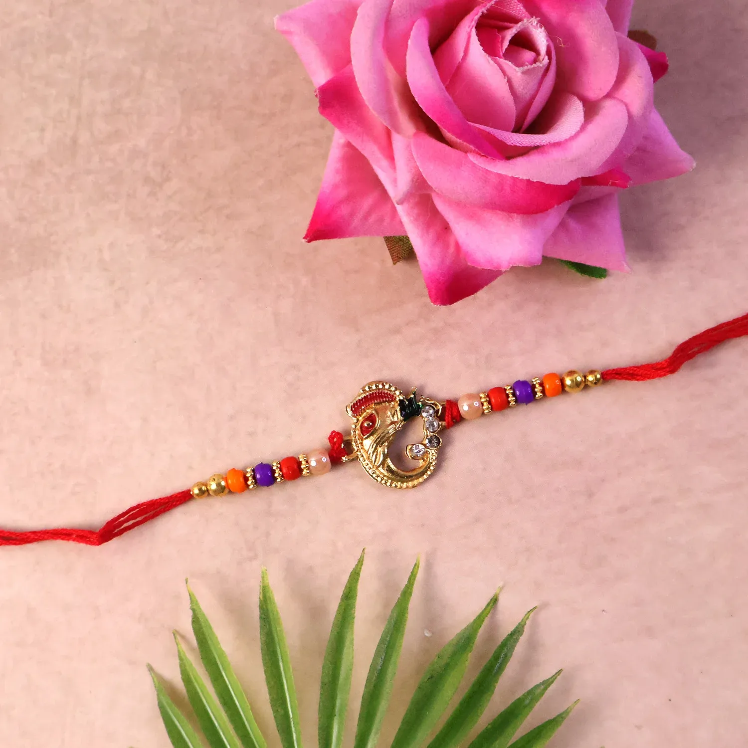 Rakshabandhan Rakhi – Traditional Threadwork with Elegant Design - Detailed Feature View 4