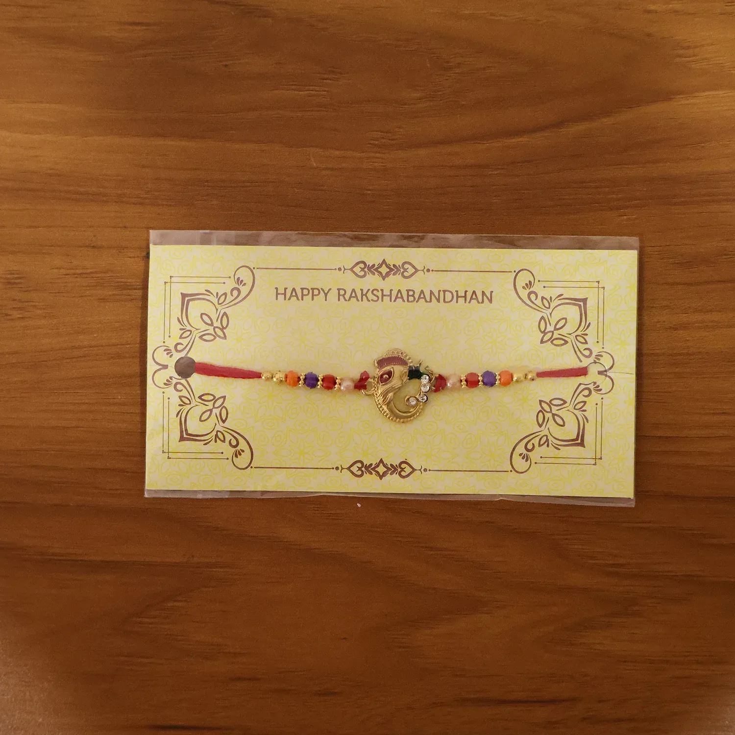 Rakshabandhan Rakhi – Traditional Threadwork with Elegant Design - Detailed Feature View 8
