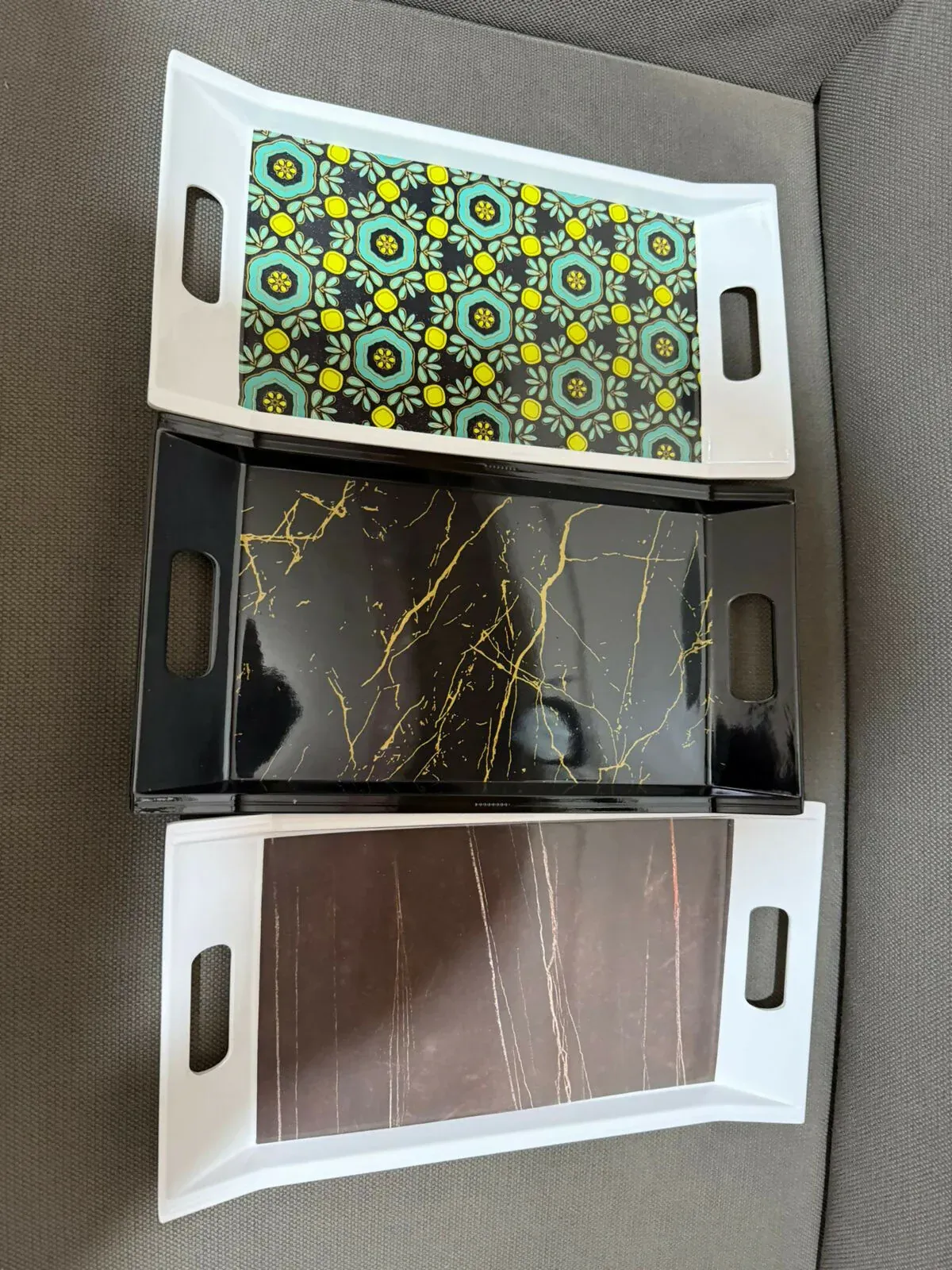 Melamine Serving Tray Set – Durable & Elegant for Home & Office - Detailed Feature View 7