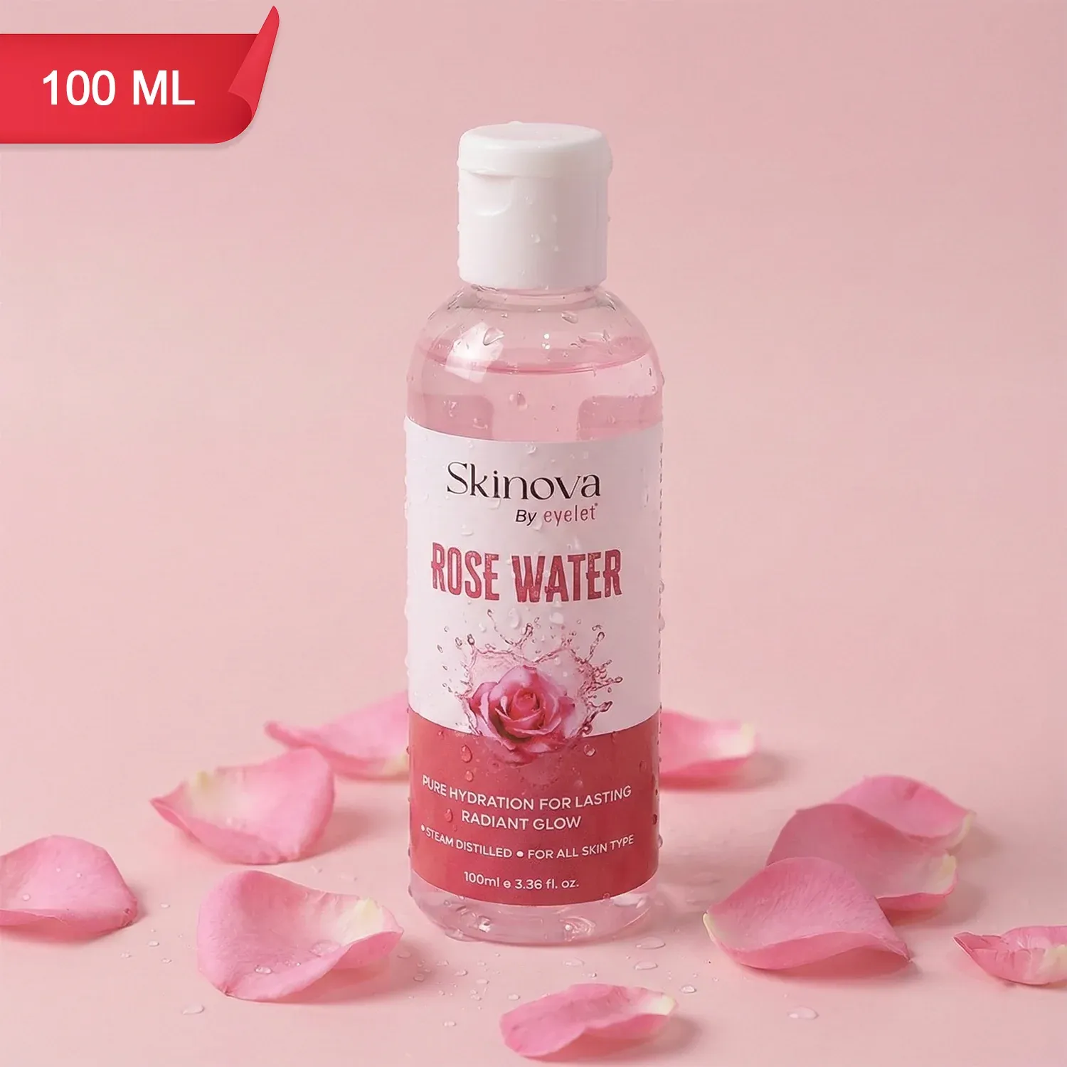 Premium Rose Water Toner 100ml – Natural Skin Hydrator & Pore Tightener - Buy Online at Alikart