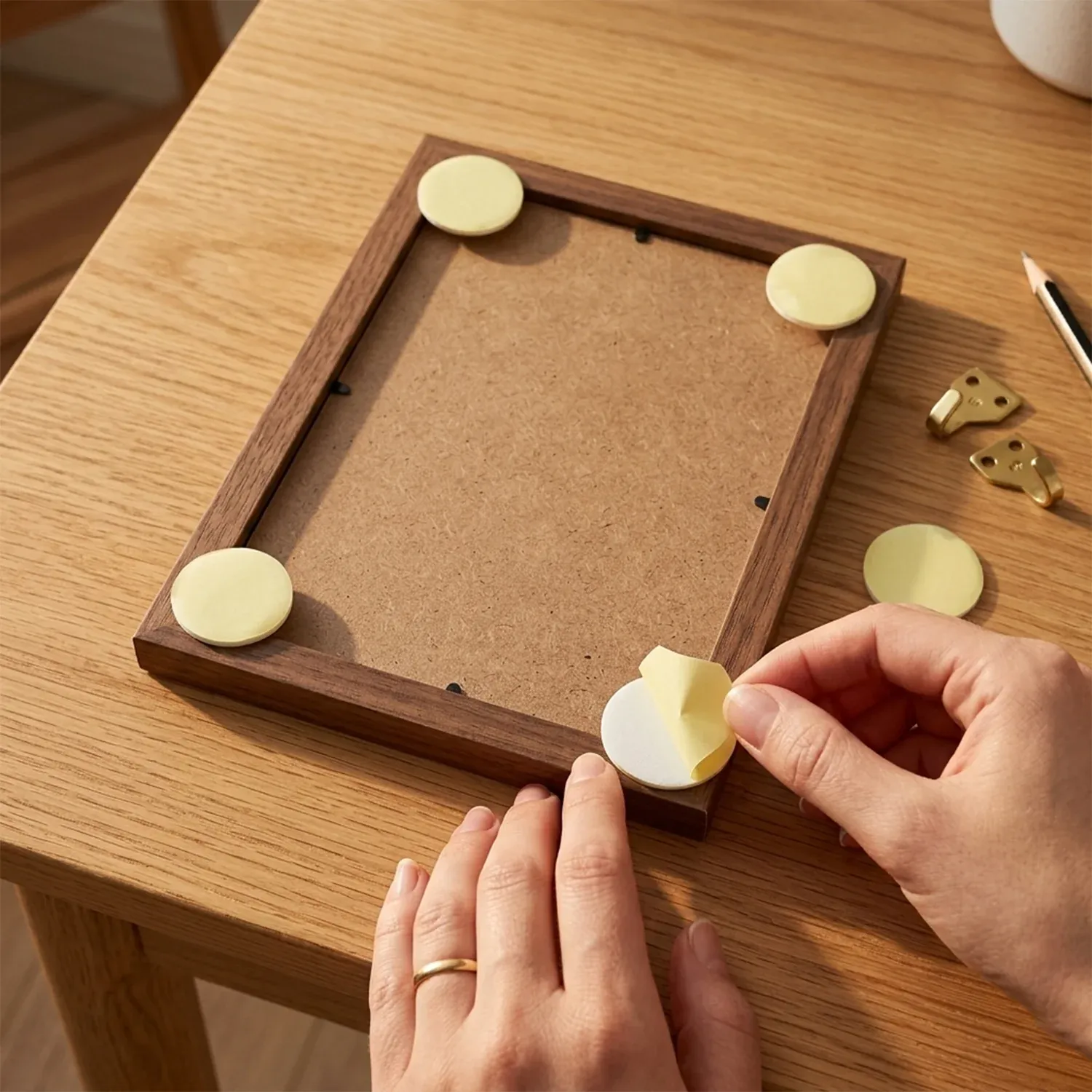 Round Self-Adhesive Furniture Protection Pad – Scratch & Noise Reducer - Detailed Feature View 2