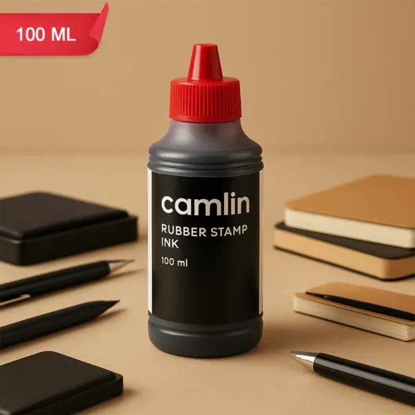 Red Rubber Stamp Ink – 100 ml Bold, Clear, & Fast Drying