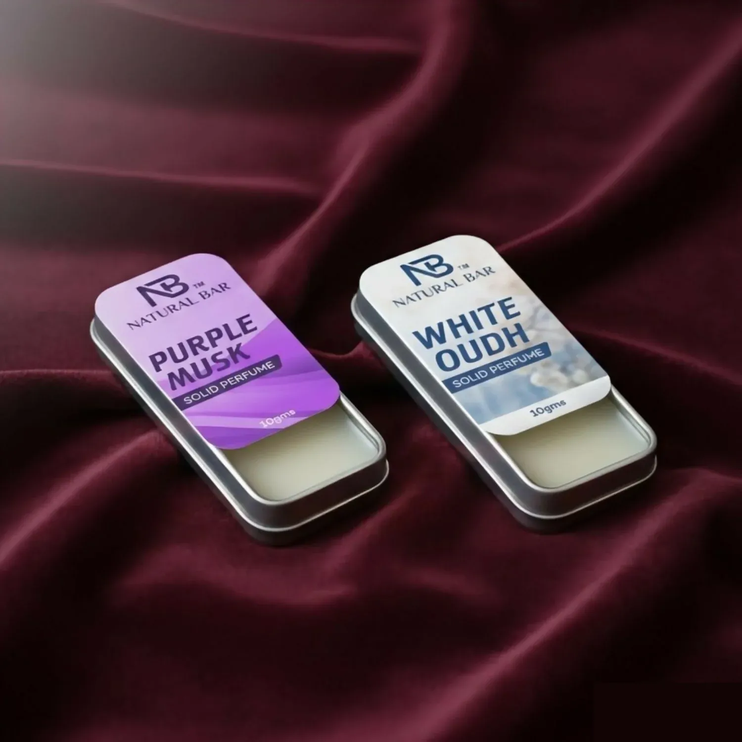 Premium White Oud & Purple Musk Solid Perfume – Alcohol-Free Long-Lasting Fragrance - Buy Online at Alikart