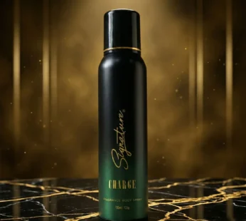 Signature Charge Body Spray – Long Lasting masculine scent for Men