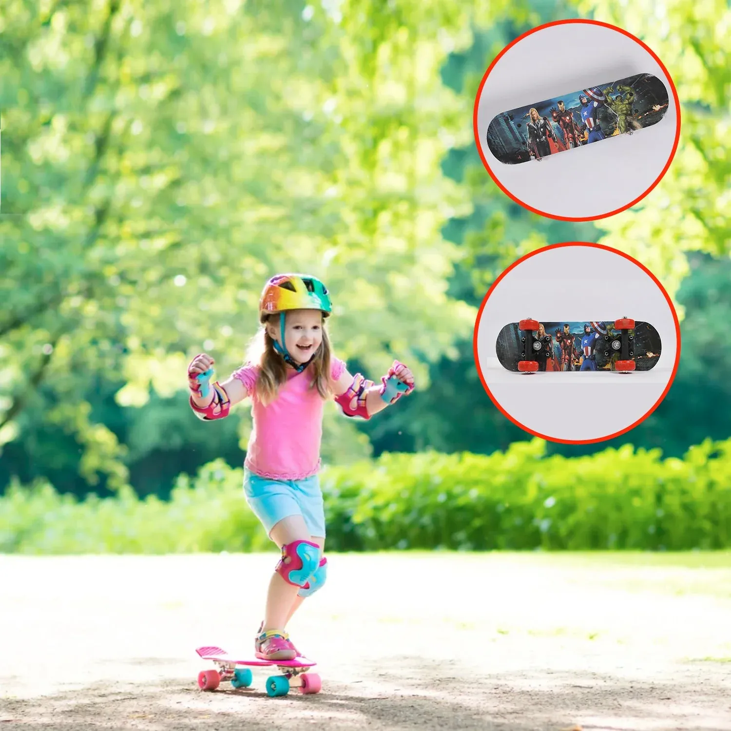 Wood Skateboard – Lightweight & Durable for All Ages | Konex - Detailed Feature View 8