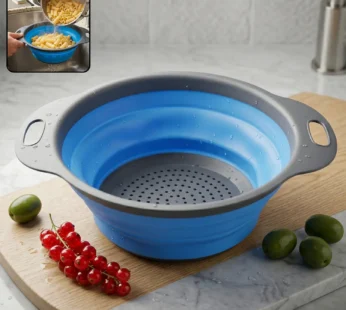 Silicone Collapsible Strainer – Space-Saving Kitchen Tool for Easy Draining
