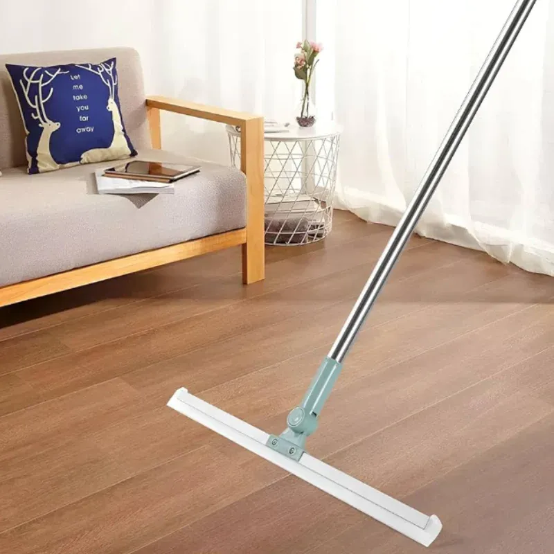 Silicone Broom Bathroom Wiper - Flexible Floor & Wall Squeegee for Bathroom, Kitchen & Home (Random color-Pack of 1) - Detailed Feature View 3