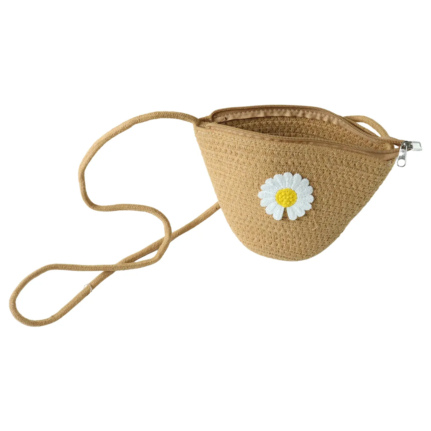 Jute Crossbody Bag – Lightweight Casual & Travel Essential - Detailed Feature View 4