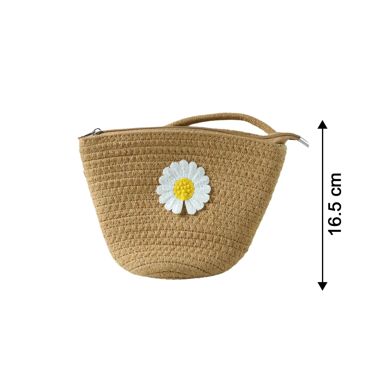 Jute Crossbody Bag – Lightweight Casual & Travel Essential - Detailed Feature View 5