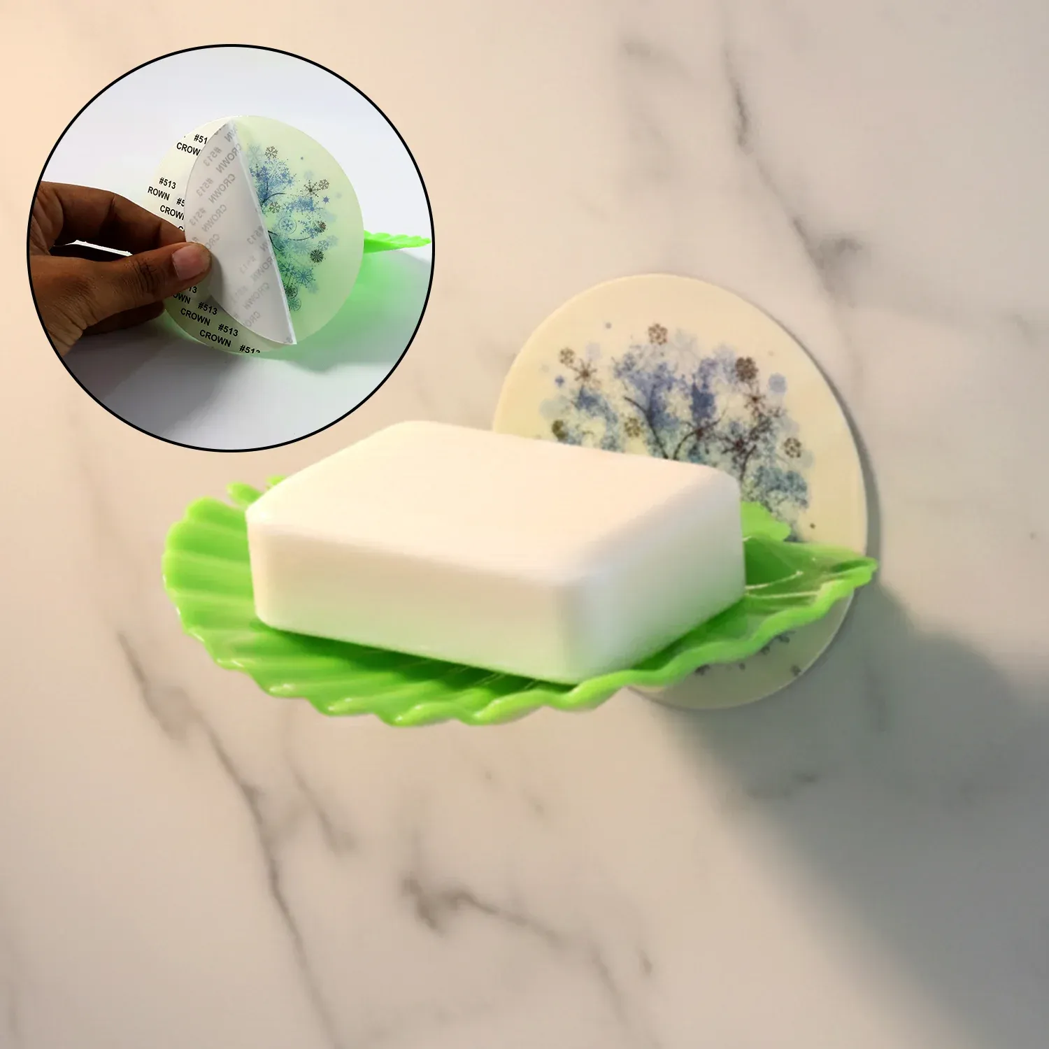 Wall-Mounted Soap Holder Tray – Premium Self-Adhesive with Drainage - Detailed Feature View 5