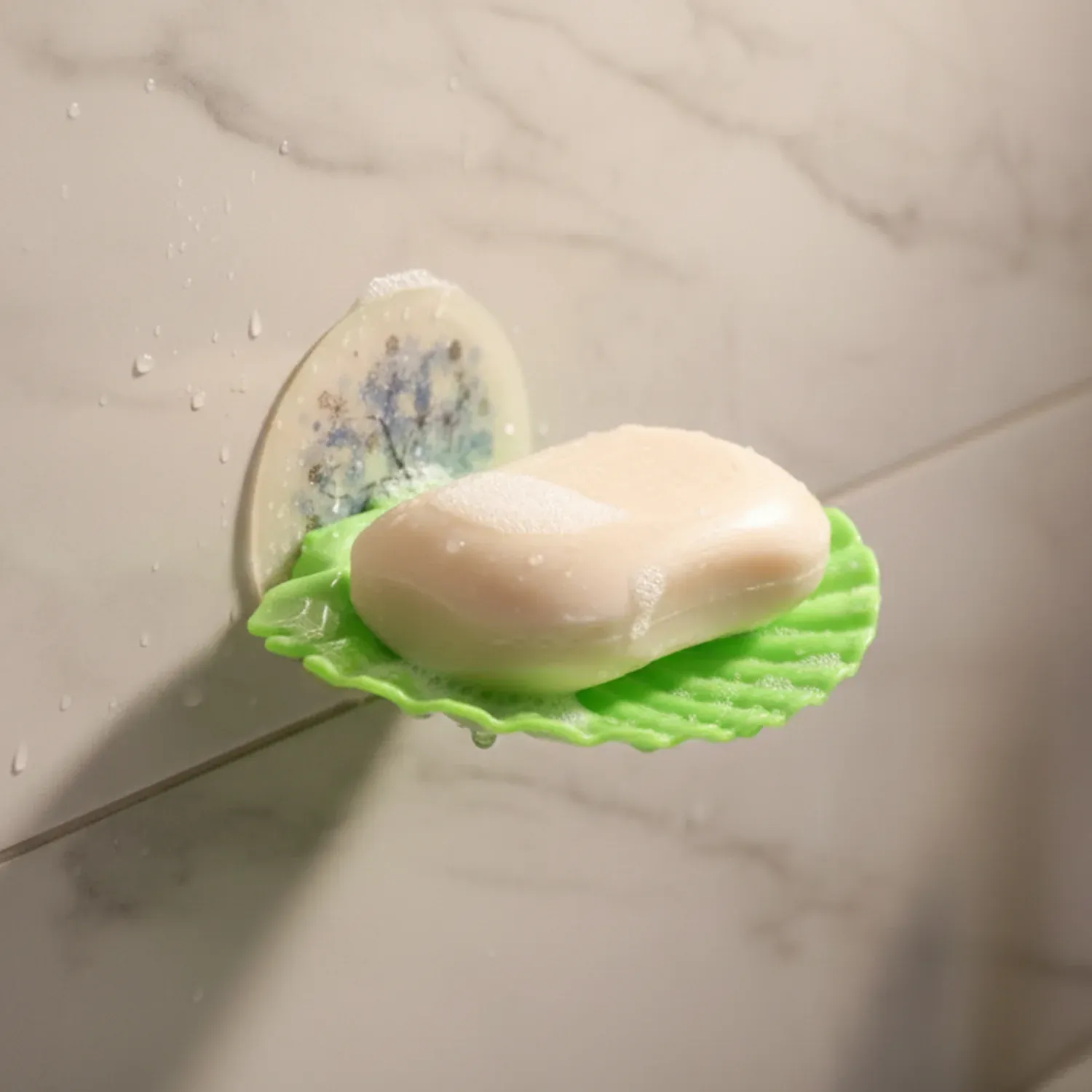 Wall-Mounted Soap Holder Tray – Premium Self-Adhesive with Drainage - Detailed Feature View 6