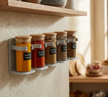 Wall Mounted Spice Rack Organizer – Space-Saving Kitchen Storage