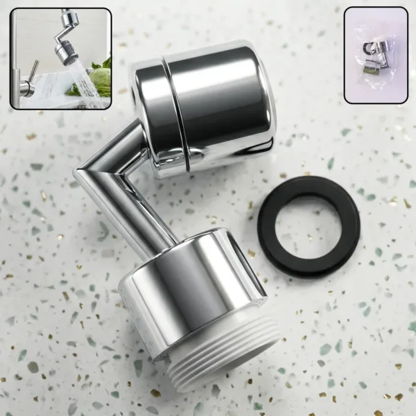 Faucet Aerator – 1080 Degree Swivel, Splash-Proof Water Flow