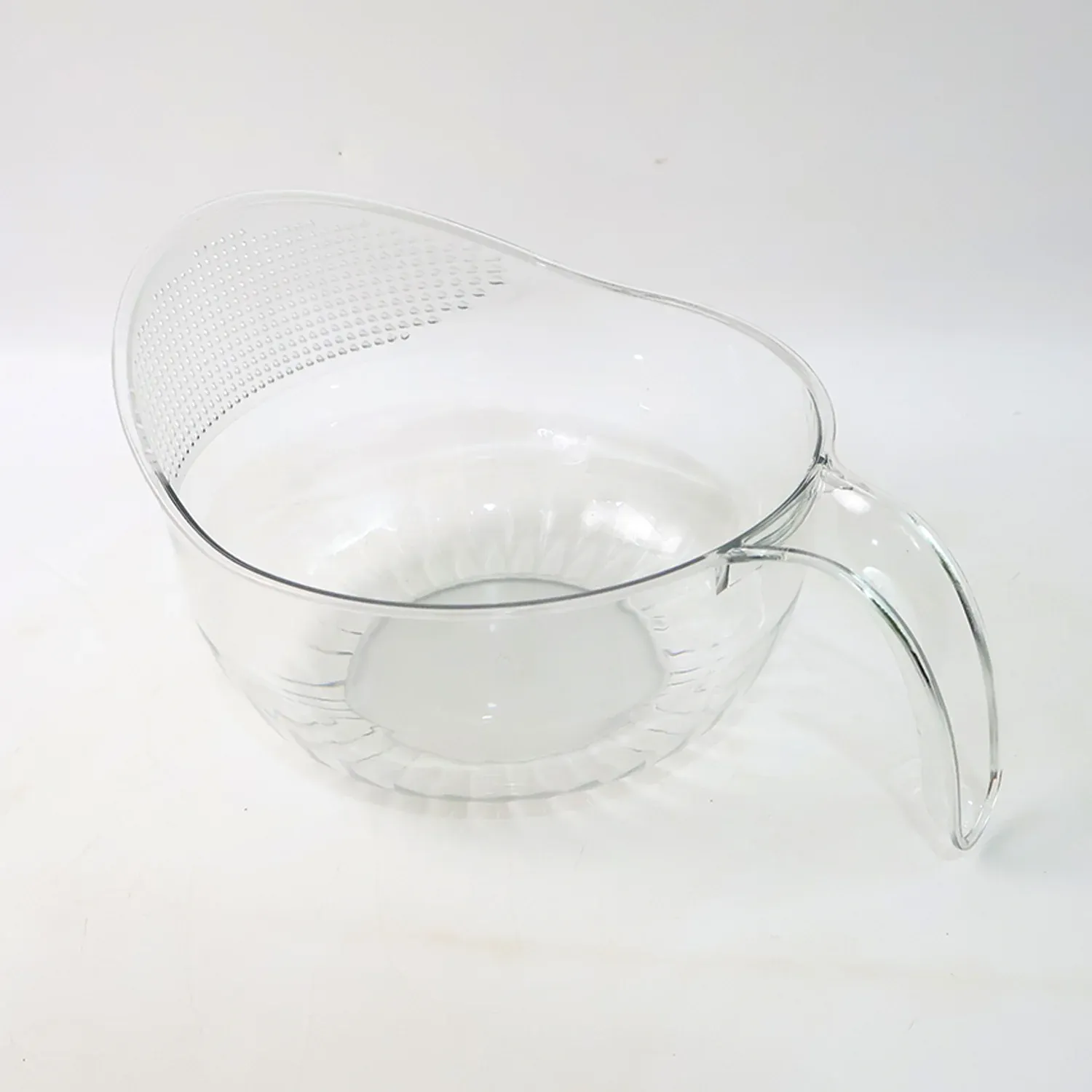 Transparent Plastic Bowl with Handle – Large Multipurpose Kitchen Basket - Detailed Feature View 4