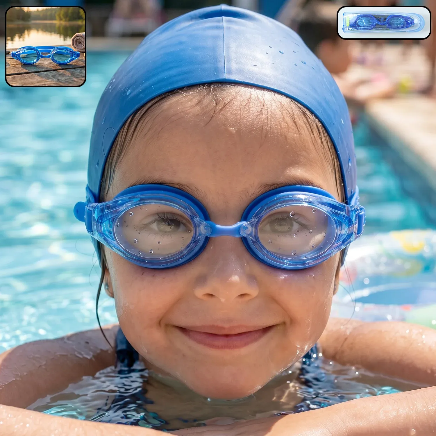 Premium Kids Anti-Fog Swimming Goggles – Adjustable & Clear Vision - Buy Online at Alikart