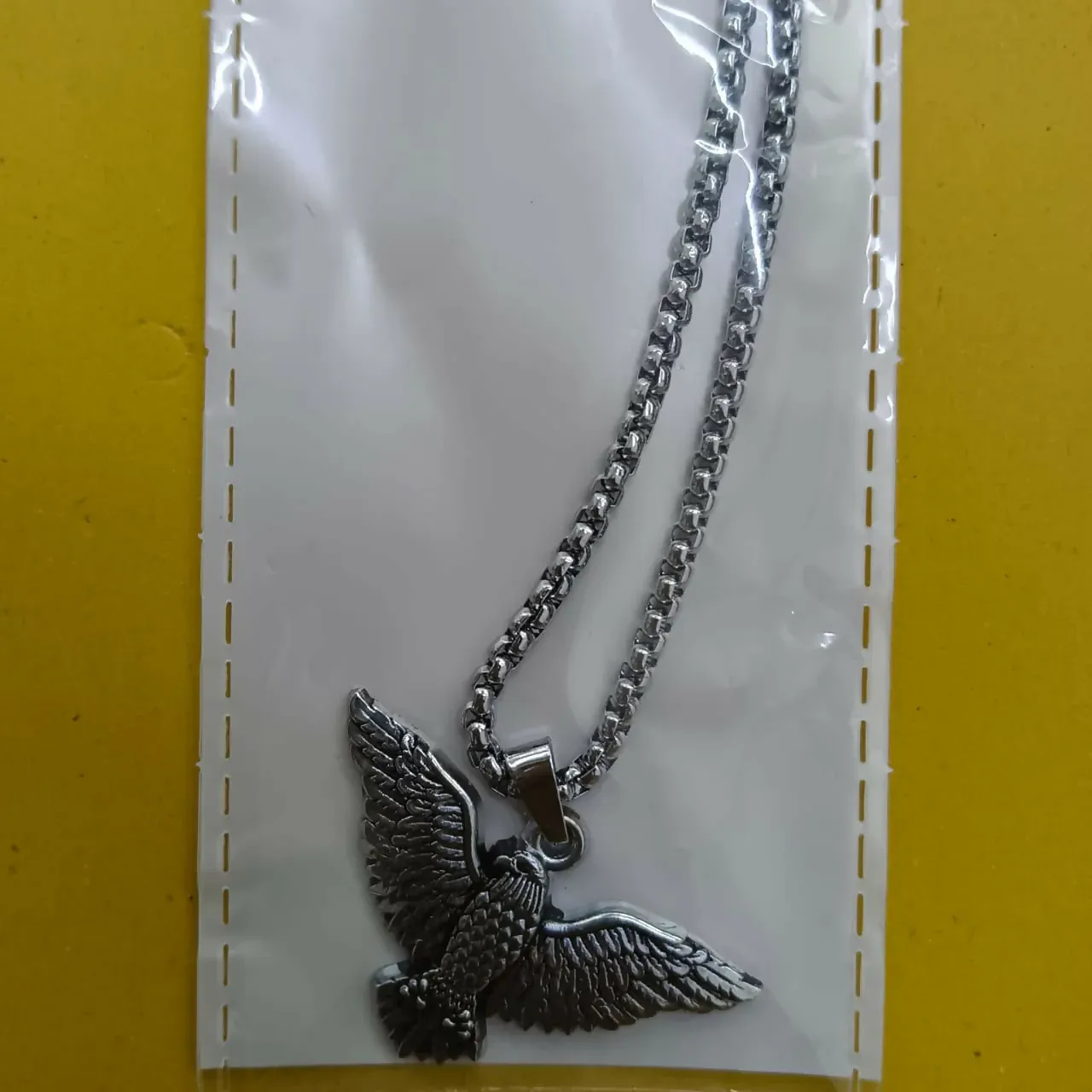 Premium Winged Eagle Pendant – Bold Unisex Chain Jewelry Symbolizing Strength - Buy Online at Alikart