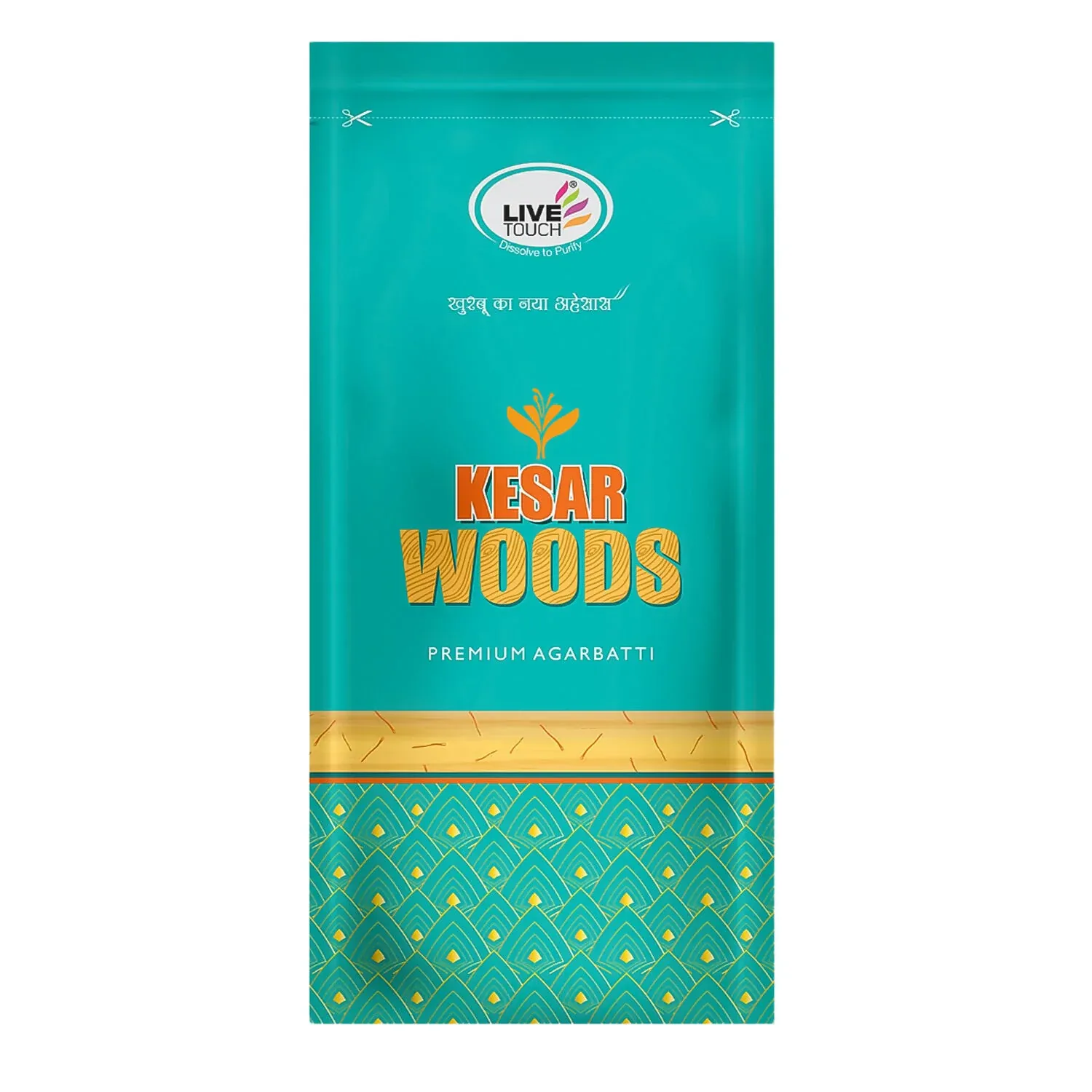 Kesar Woods Incense Sticks – Premium Saffron & Woody Aroma - Detailed Feature View 4