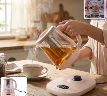 Suta Electric Glass Kettle 2.3L Tea Maker with Infuser and Temperature Control (1 Pc)