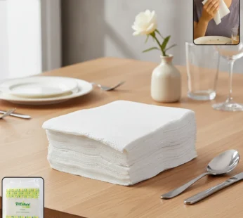 Disposable Paper Napkins – Ultra-Soft & Absorbent 50 Pack
