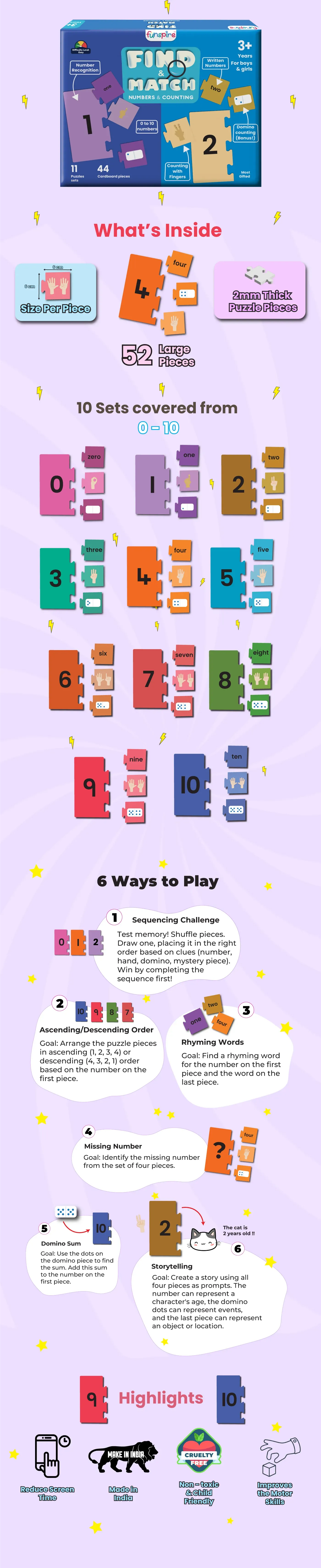 Numbers & Counting Puzzle – Develops Math & Spatial Skills for Kids - Detailed Feature View 8