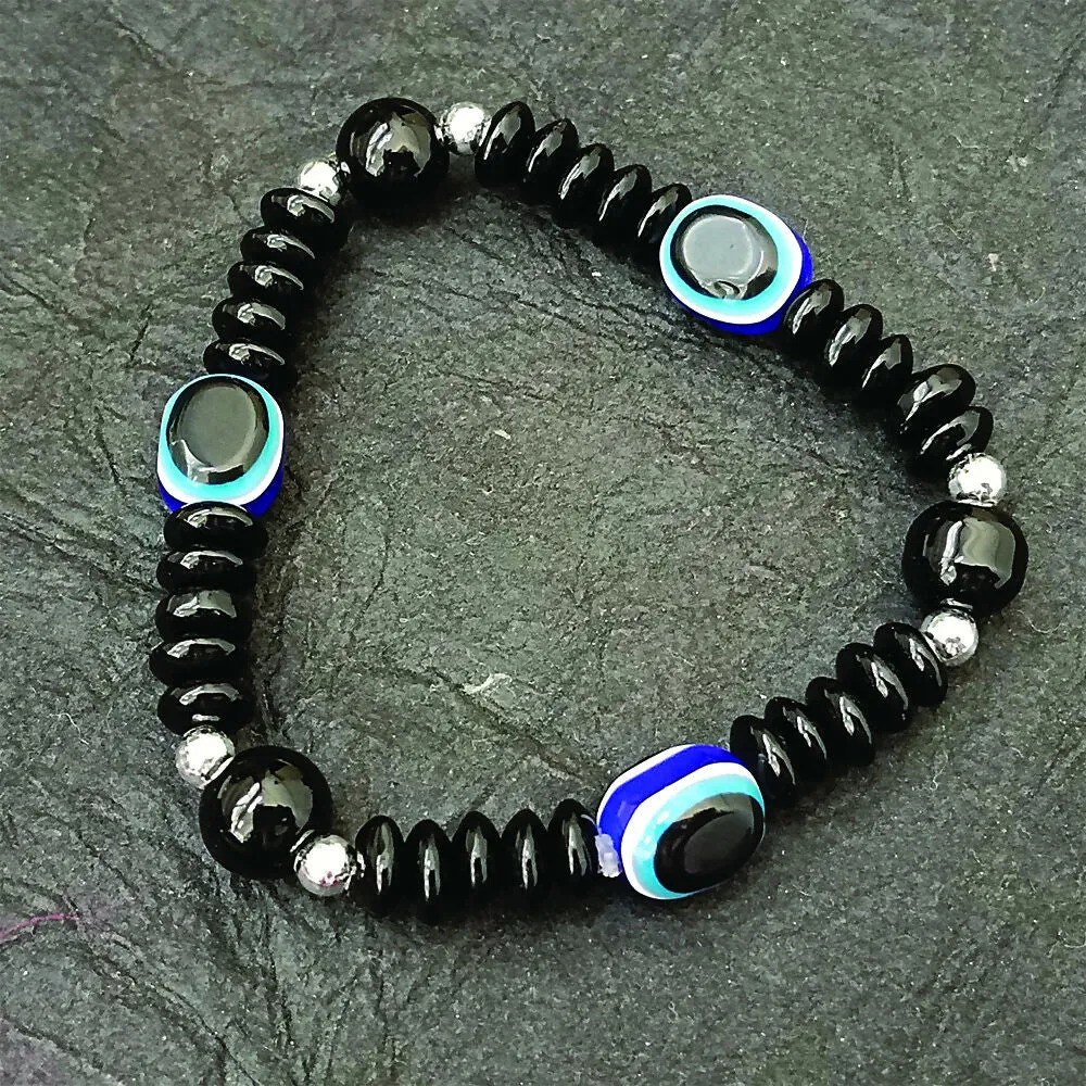 Premium Evil Eye Black Beads Bracelet – Stylish Protection Accessory - Buy Online at Alikart