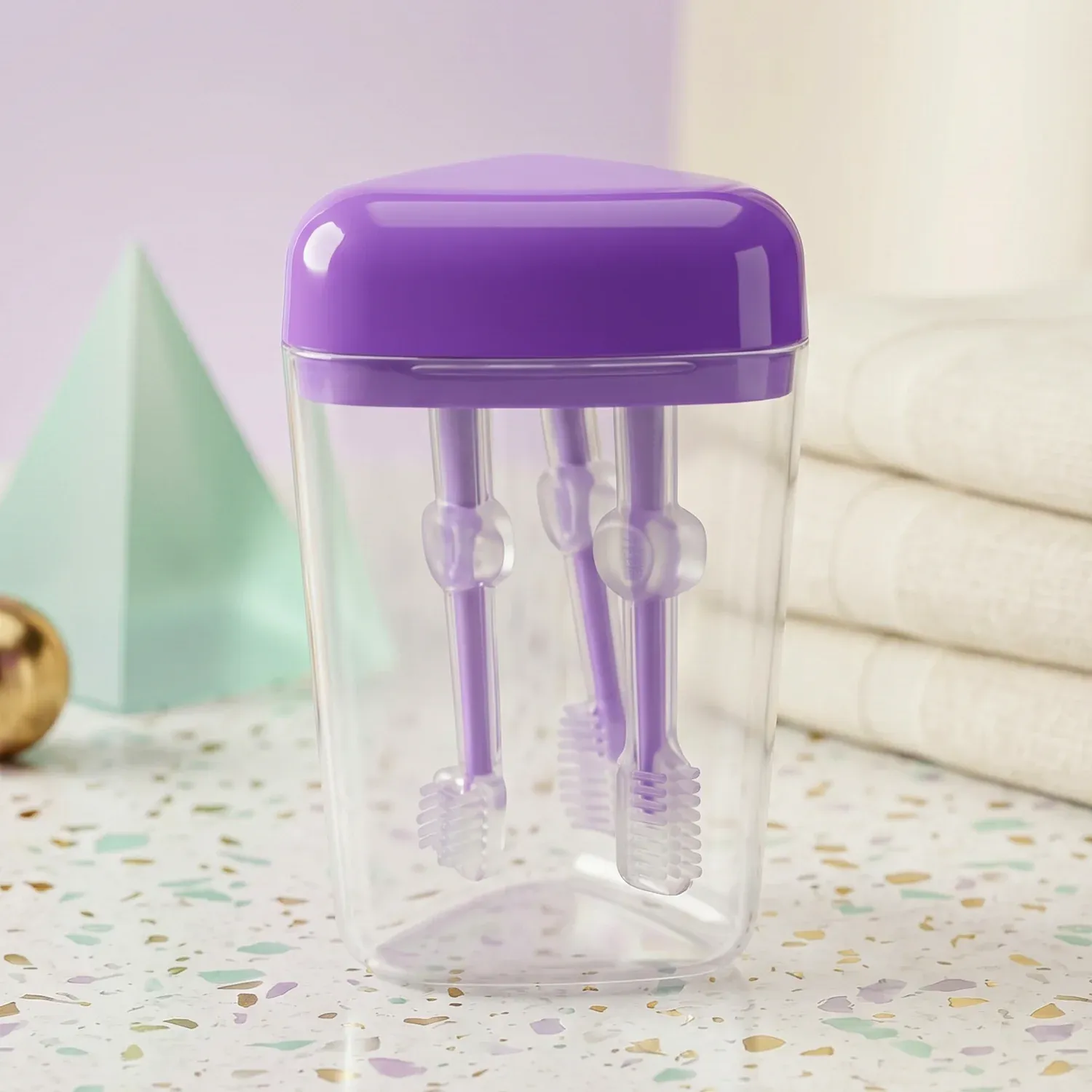Soft Baby Toothbrush Set – Gentle on Gums, Easy to Use for Toddlers - Detailed Feature View 2