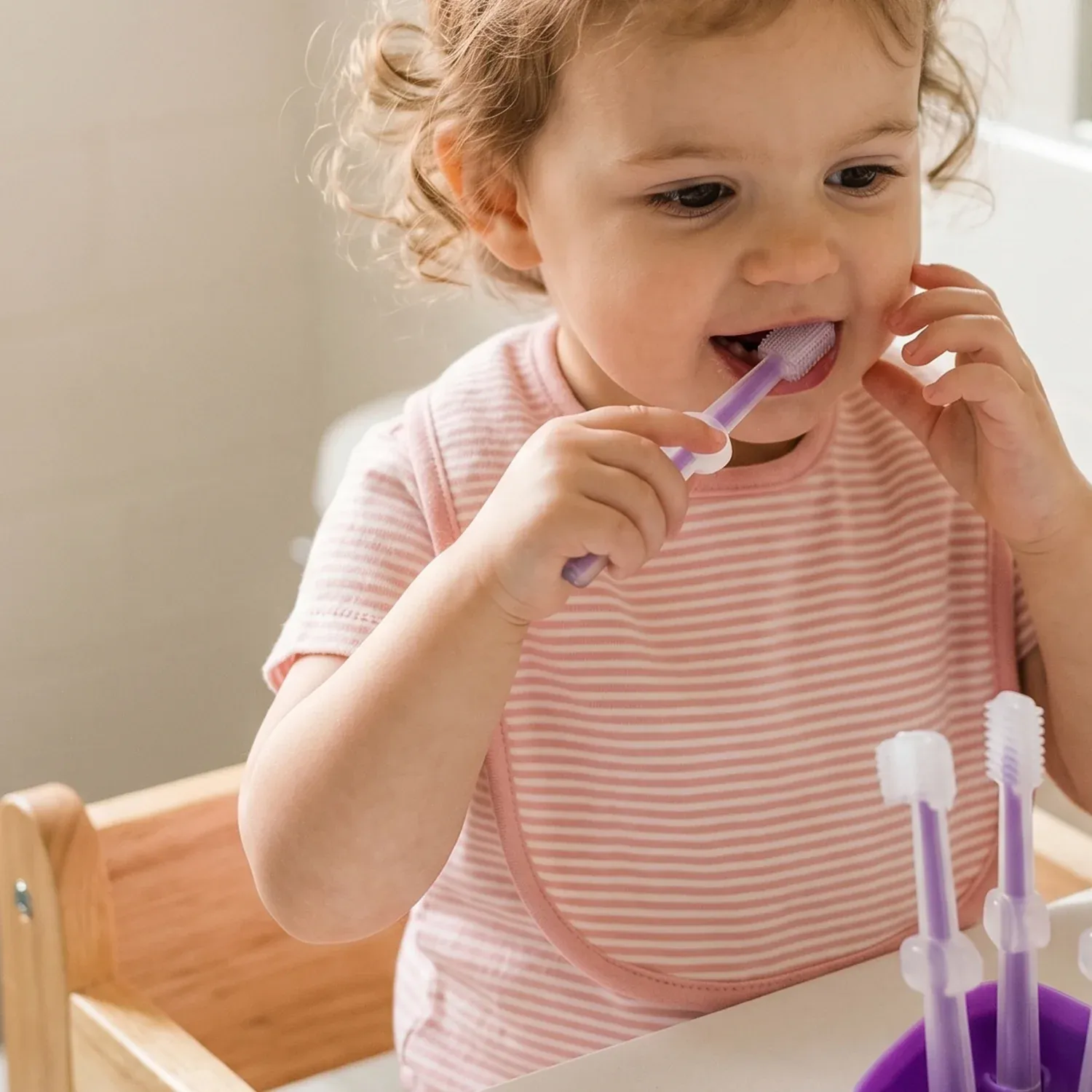 Soft Baby Toothbrush Set – Gentle on Gums, Easy to Use for Toddlers - Detailed Feature View 7