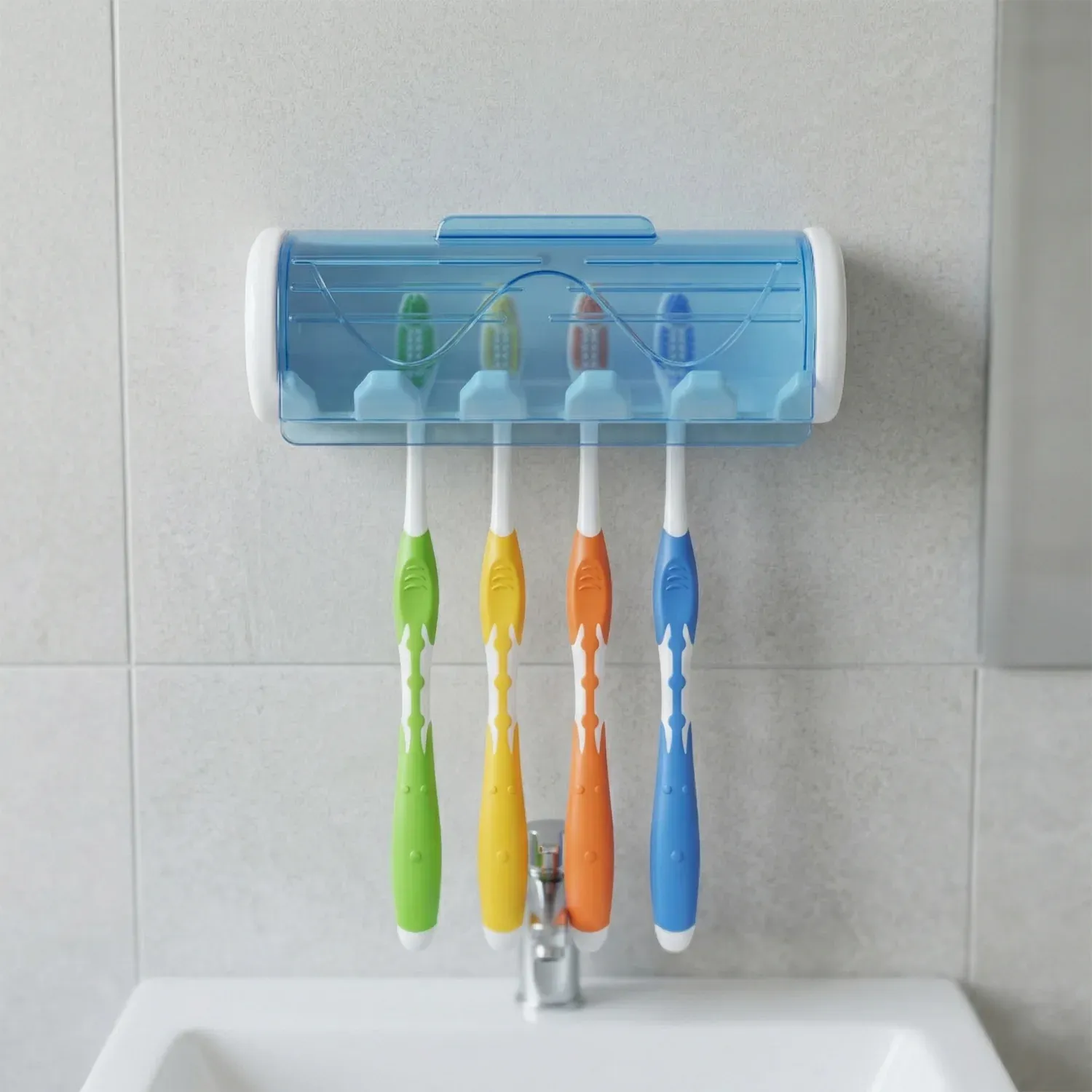 Wall Mounted Toothbrush Holder – Hygienic & Space-Saving Design - Detailed Feature View 6