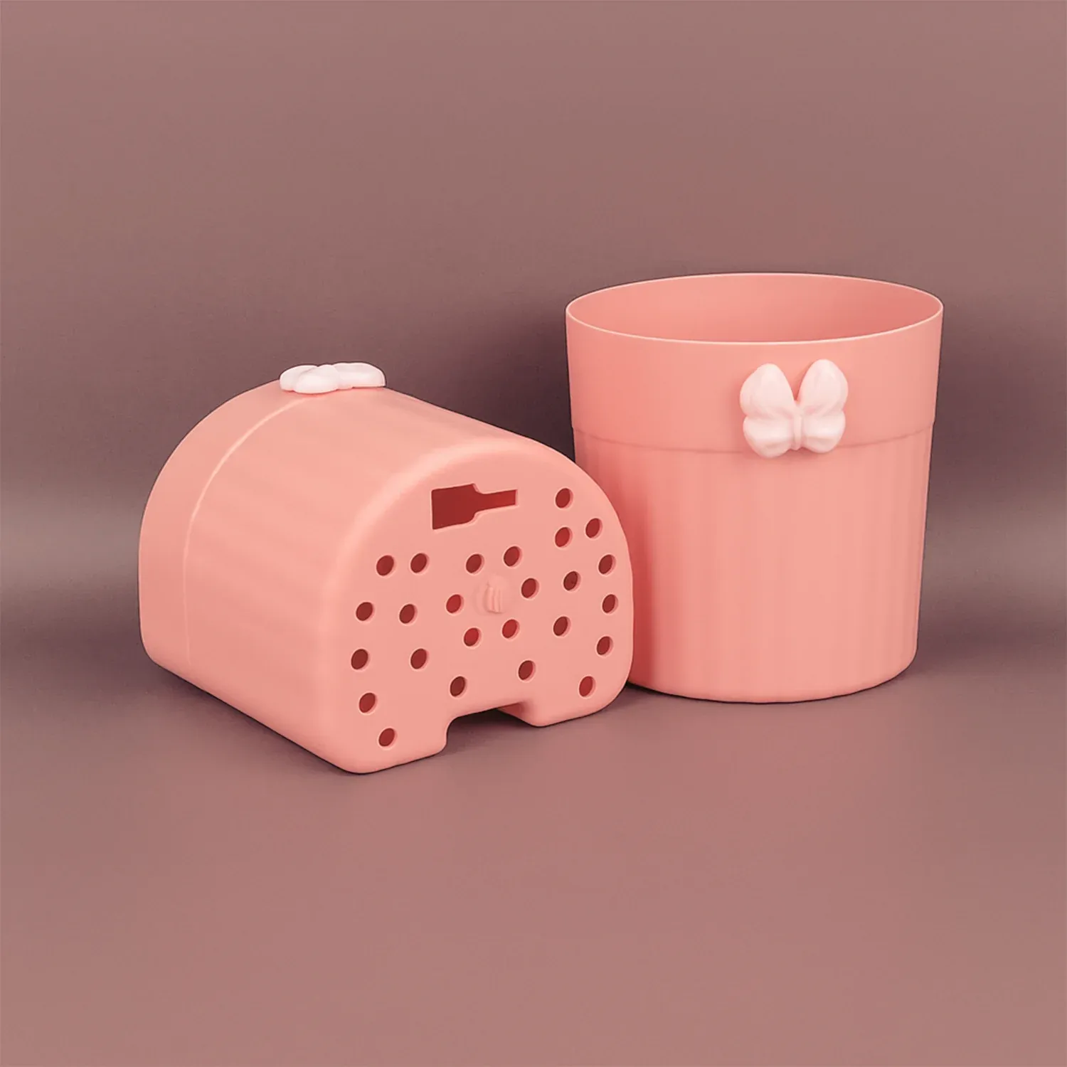 Wall-Mounted Toothbrush Holder – Butterfly Design, 2 Pc Set - Detailed Feature View 5